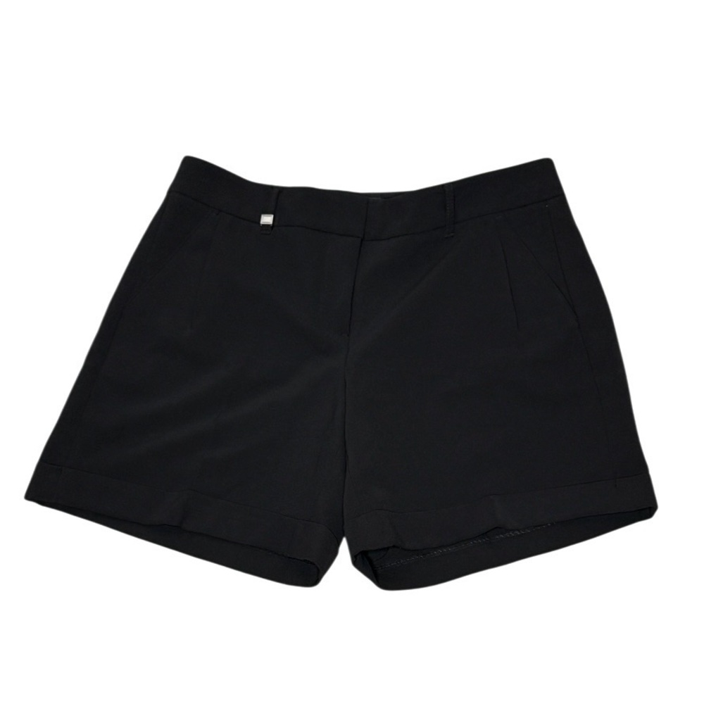 White House Black Market Black
Cuffed Dress Mid Rise Shorts Size Short 2 Stretch
